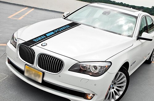 BMW Dual Rally Hood Stripe M Power Motorsport Performance two colors vinyl Sticker Decal