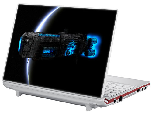 spaceship Print Wrap Decal Sticker for Laptop