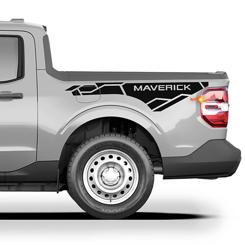Bed Side Stripe Decals Graphics Vinyl Sticker logo for Ford Maverick