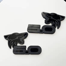 COYOTE 5.0 Fender Badges Emblem 3D Badge Black vs Grey 4
