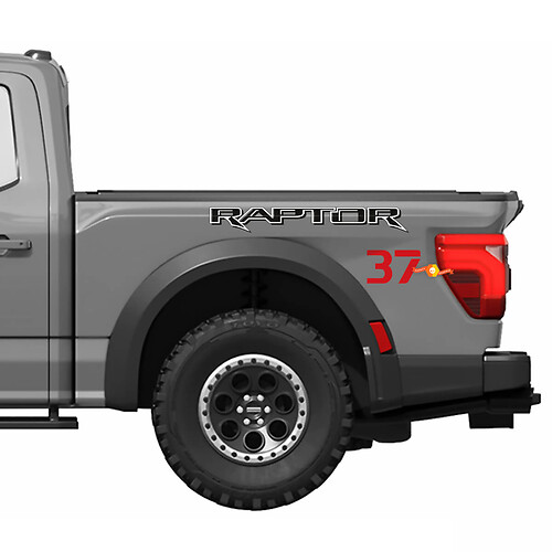 Bedside Side Graphics fit to Ford F150 Raptor 37 Vinyl Sticker Decal kit stripes