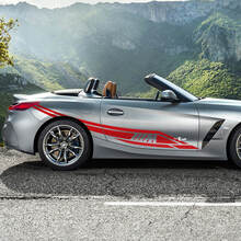 Side Door Tribal M Logo BMW Z4 Vinyl Decal Sticker
 2