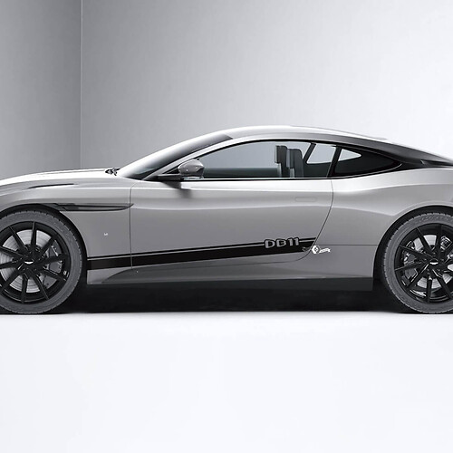 Side Aston Martin DB11 Side Doors Vinyl Decals Stickers 2