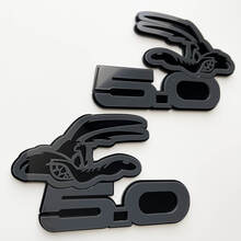 COYOTE 5.0 Fender Badges Emblem 3D Badge Black vs Grey 2 2