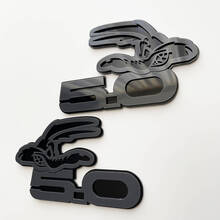 COYOTE 5.0 Fender Badges Emblem 3D Badge Black vs Grey 2 4