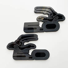 COYOTE 5.0 Fender Badges Emblem 3D Badge Black vs Grey 2 5