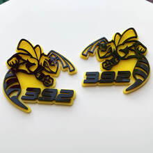 Hornet Bee 392 3D Badge Yellow vs Black Fender Badges Emblem 2