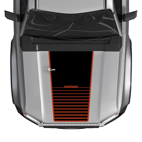 2024 Toyota Land Cruiser Prado Hood Strobe Decals Vinyl Graphic Sticker 2 Colors