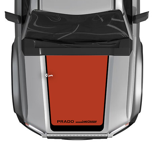 2024 Toyota Land Cruiser Prado ହୁଡ୍ ଡିକାଲ୍ ଭିନିଲ୍ ଗ୍ରାଫିକ୍ ସ୍ଟିକର୍ ଲାର୍ଜ୍ 2 ରଙ୍ଗରେ
