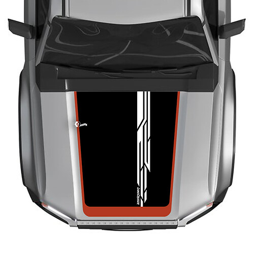 2024 Toyota Land Cruiser Prado Hood Stickers Decals Vinyl Graphic Stickers Decals Line Large 3 Colors
