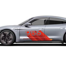 Porsche Taycan Bespoke Decal Set Side Door Sticker - Custom Vinyl Graphics 2