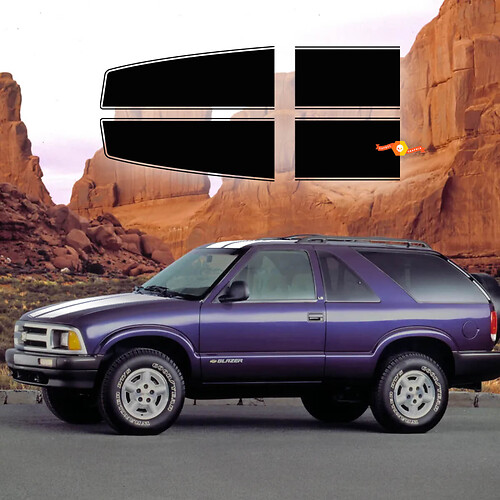 1995-05 Chevy S10 Blazer Hood Roof Stripe Decal Sticker Kit