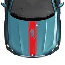 BMW X5 G05 Hood Custom Stripe Sticker Decal - Vinyl Graphics for a Sleek, Sporty Look 3
