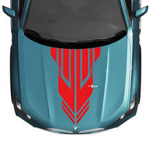 BMW X5 G05 Hood Custom Accent Stripe Decal Strobe - Vinyl Graphics Stickers 3