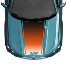 BMW X5 G05 Hood Wrap Accent Central Gradient Decal - Vinyl Graphics Stickers 2