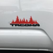 Toyota Tacoma Trees Forest Decal Sticker Over Badge Tacoma 2