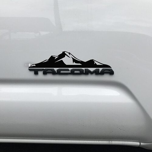 Toyota Tacoma Mountains Decal Sticker Over Badge Tacoma 3