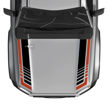 Toyota Land Cruiser Prado Hood Stripes Strobe Decals Sticker -Two-Color Vinyl Graphic Kit 2