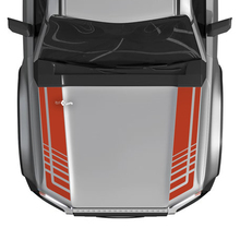 Toyota Land Cruiser Prado Hood Stripes Strobe Decals Sticker -Two-Color Vinyl Graphic Kit 3