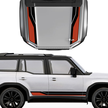 Toyota Land Cruiser Prado Hood and Sides Stripes Decals Sticker - Vinyl Graphic Kit 2