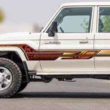 Retro Side Classic Stripes Sticker Decal Kit for Toyota Land Cruiser GRJ76 - Custom Vinyl Graphics 3 2