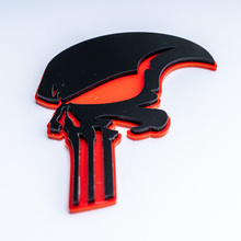 Punisher Skull Side 3D Badge Fender Badges Emblem 5