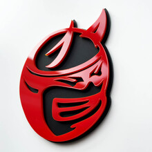 Custom 3D Badge Drag Bee Demon Dodge Charger Challenger logo Fender Badges Emblem 4
