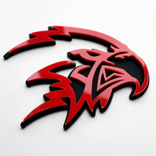 Custom 3D Trackhawk Hellhawk Badge - Fender Emblem for Jeep Trackhawk 4
