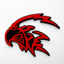 Custom 3D Trackhawk Hellhawk Badge - Fender Emblem for Jeep Trackhawk 5