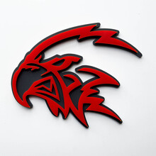 Custom 3D Trackhawk Hellhawk Badge - Fender Emblem for Jeep Trackhawk 2 4