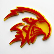 Custom 3D Trackhawk Hellhawk Badge - Fender Emblem for Jeep Trackhawk 3 3
