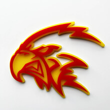 Custom 3D Trackhawk Hellhawk Badge - Fender Emblem for Jeep Trackhawk 3 4