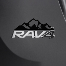 Mountains Bigfoot Sasquatch Decal Sticker Over Rear Toyota Rav4 Badge 3