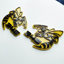 Hornet Bee 345 3D Badge - Custom Fender Badges Emblem for Cars & Trucks 2
