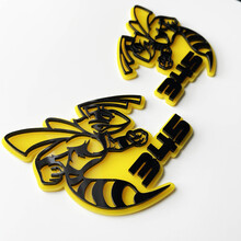 Hornet Bee 345 3D Badge - Custom Fender Badges Emblem for Cars & Trucks 3