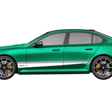 Side M colors Stripes Racing Decal Kit for BMW 5 Series G60 M5 G90 - SupDec Graphix Vinyl Stickers 2