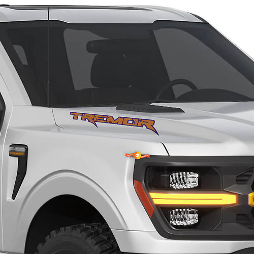 Hood Tremor Raptor Style with Outline - Decals Stickers for Ford F-150 Tremor Truck