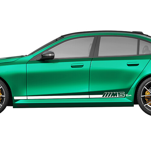 Side M5 Stripes Racing Decal Kit for BMW 5 Series G60 M5 G90 - SupDec Graphix Vinyl Stickers