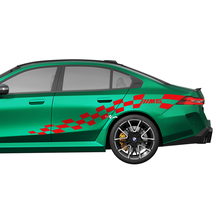 Side M5 Checkered Racing Decal Kit for BMW 5 Series G60 M5 G90 - SupDec Graphix Vinyl Stickers 2