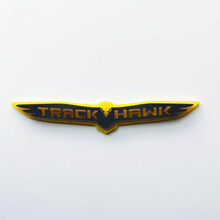 Trackhawk 3D Badge - Custom Fender Emblem for Jeep Trackhawk Yellow vs Grey 4