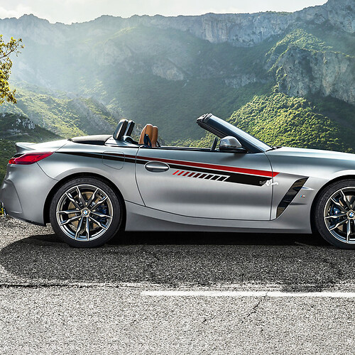 Side Accents Strobe Door Stripes Vinyl Decal Sticker fit to BMW Z4
