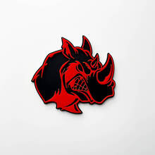 3D Rhino Angry Logo Badge - Custom Fender Emblem for Cars Trucks and SUVs 4