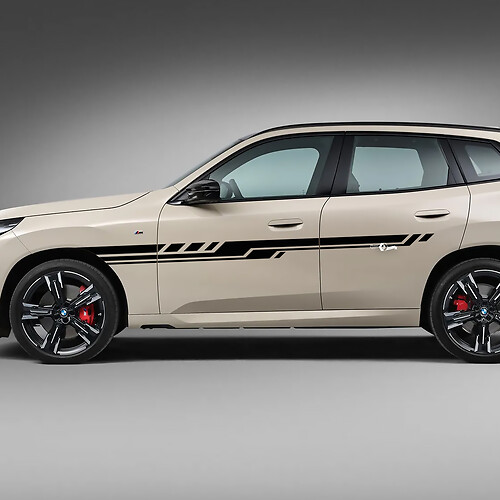 BMW X3 2024 ପକ୍ଷ ଦ୍ୱାର ପଟ୍ଟା ଡିକାଲ୍ କିଟ୍ - G01 & F25 2 ପାଇଁ କଷ୍ଟମ ଭିନ୍ୟଲ୍ ଗ୍ରାଫିକ୍ସ।
