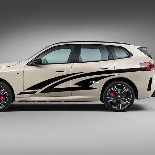 BMW X3 2024 Side Door Tribal Decal Kit - Custom Vinyl Graphics for G01 & F25 2