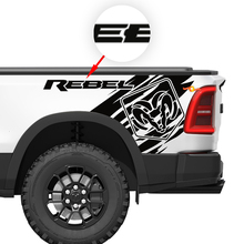 Dodge Ram Rebel Grunge Logo Truck bed Vinyl Decal Sticker Graphic 2