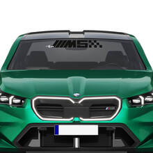 M logo Racing Checkered Windshield Decal for BMW 5 Series G60 M5 G90
 3