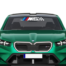 M logo Racing Checkered Windshield Decal for BMW 5 Series G60 M5 G90
 4
