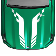 L Stripes Racing Checkered Hood Decal for BMW 5 Series G60 M5 G90
 3