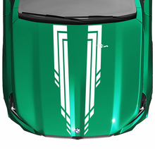L M Stripes Racing Checkered Hood Decal for BMW 5 Series G60 M5 G90 2
