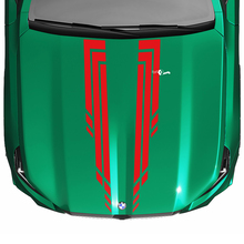 L M Stripes Racing Checkered Hood Decal for BMW 5 Series G60 M5 G90 3